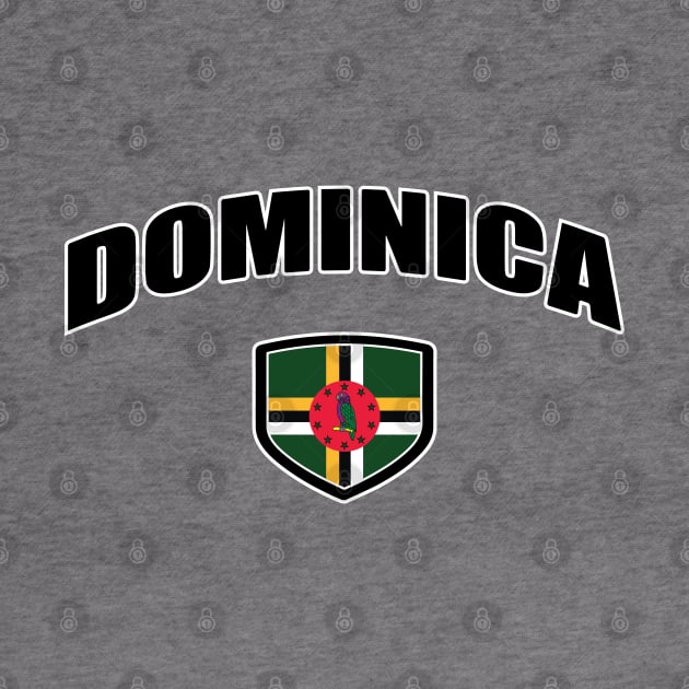 Dominica National Flag Shield by IslandConcepts